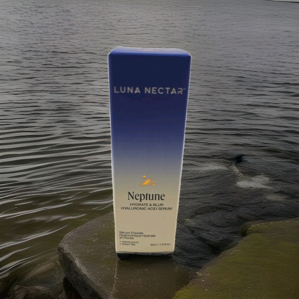 LUNA NECTAR Neptune Hydrate & Blur Hyaluronic Acid‎ Serum 1.01 fl oz EXP 12/26